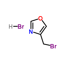 4-(Bromomethyl)-1,3-oxazole hydrobromide (1:1)结构式