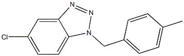 5-Chloro-1-(4-methyl-benzyl)-1H-benzotriazole结构式