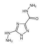 (9ci)-5-肼基-1H-1,2,4-噻唑-3-羧酸肼结构式