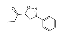 1-(3-phenyl-4,5-dihydro-1,2-oxazol-5-yl)propan-1-one结构式