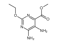 4-Pyrimidinecarboxylicacid,5,6-diamino-2-ethoxy-,methylester(9CI)结构式