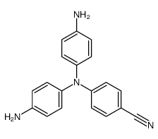 4-(4-amino-N-(4-aminophenyl)anilino)benzonitrile Structure
