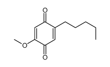 2-Methoxy-5-pentyl-1,4-benzoquinone结构式