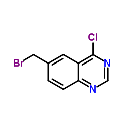 6-(Bromomethyl)-4-chloroquinazoline Structure