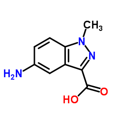 5-氨基-1-甲基-1H-吲唑-3-羧酸结构式