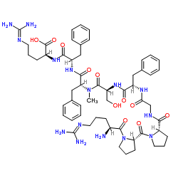 (N-Me-D-Phe7)-Bradykinin结构式