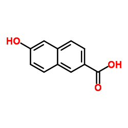 6-Hydroxy-2-naphthoic acid Structure