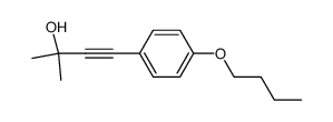 4-(4-butoxyphenyl)-2-methylbut-3-yn-2-ol Structure