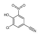 3-氯-4-羟基-5-硝基苯甲腈结构式