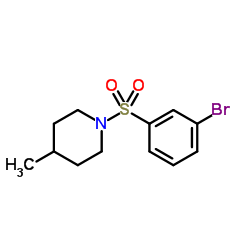 1-[(3-Bromophenyl)sulfonyl]-4-methylpiperidine结构式