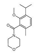 4-(3-isopropyl-2-methoxy-6-methyl-benzoyl)-morpholine结构式