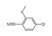 4-chloro-2-(methylthio)benzonitrile结构式