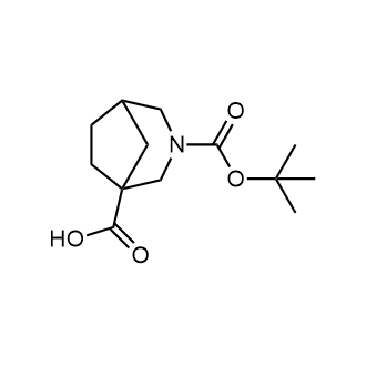 3-(叔丁氧基羰基)-3-氮杂双环[3.2.1]辛烷-1-羧酸结构式