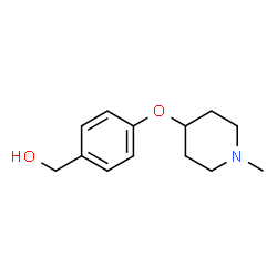 (4-((1-甲基哌啶-4-基)氧基)苯基)甲醇结构式