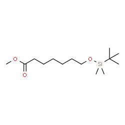7-[[((1,1-二甲基乙基)二甲基甲硅烷基]氧基]庚酸-d4甲酯结构式
