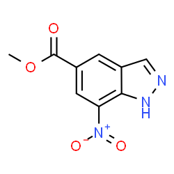 Methyl 7-nitro-1H-indazole-5-carboxylate Structure