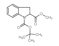 1-tert-Butyl 2-methyl indoline-1,2-dicarboxylate Structure