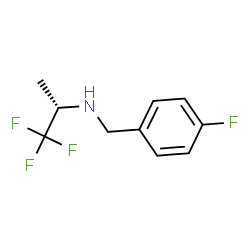 (S)-1,1,1-三氟-N-(4-氟苄基)丙烷-2-胺结构式
