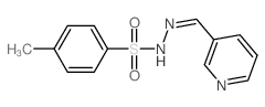 Benzenesulfonic acid,4-methyl-, 2-(3-pyridinylmethylene)hydrazide Structure
