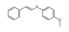 1-methoxy-4-(2-phenylvinylsulfanyl)benzene Structure