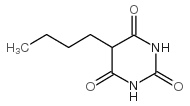 2,4,6(1H,3H,5H)-Pyrimidinetrione,5-butyl- Structure
