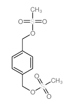 p-Xylene-.alpha.,.alpha.-diol, dimethanesulfonate Structure