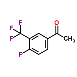 4-氟-3-(三氟甲基)苯乙酮结构式