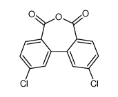 5,5'-dichloro-biphenyl-2,2'-dicarboxylic acid anhydride Structure