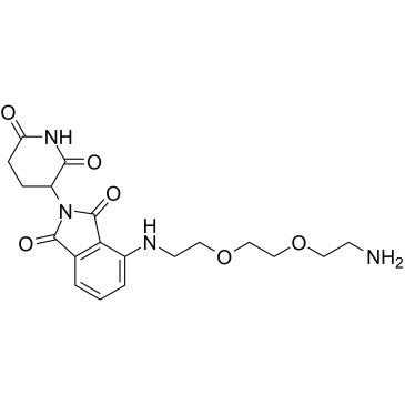 Thalidomide-NH-PEG2-C2-NH2结构式