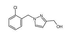 [1-[(2-chlorophenyl)methyl]pyrazol-3-yl]methanol结构式