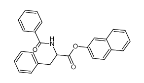 N-苯甲酰-DL-苯基丙氨酸β-苯基酯结构式