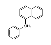 1-萘基苯基硅烷结构式