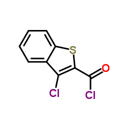 3-氯苯并[b]噻吩-2-羰酰氯结构式