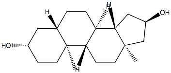 5α-Androstane-3β,16α-diol结构式