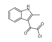 (2-methyl-3-indolyl)glyoxyloyl chloride Structure