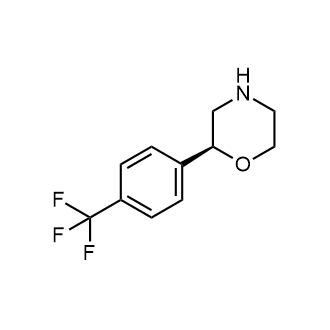 (2S)-2-[4-(三氟甲基)苯基]吗啉结构式