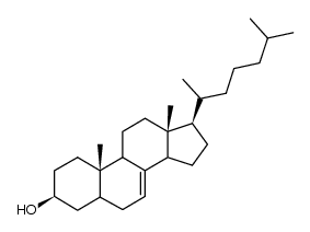 (5α)-cholest-7-en-3β-ol结构式