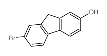 9H-Fluoren-2-ol,7-bromo- Structure
