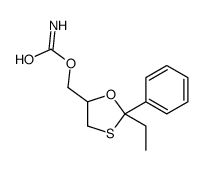 2-Ethyl-2-phenyl-1,3-oxathiolane-5-methanol carbamate结构式