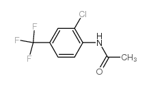 2′-氯4′-(三氟甲基)乙酰苯胺结构式