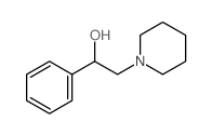 1-Piperidineethanol, a-phenyl-结构式