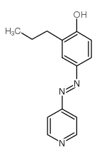 2-丙基-4-(4-吡啶基偶氮)苯酚结构式