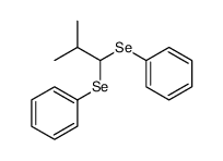 (2-methyl-1-phenylselanylpropyl)selanylbenzene Structure