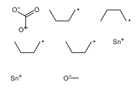[dibutyl-[dibutyl(methoxy)stannyl]oxystannyl] acetate Structure