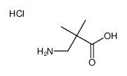 3-AMINO-2,2-DIMETHYL-PROPIONIC ACID HYDROCHLORIDE Structure