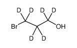 3-溴-1-丙醇-D6结构式