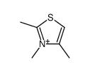 2,3,4-trimethyl-1,3-thiazol-3-ium Structure