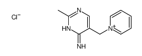 2-methyl-5-(pyridin-1-ium-1-ylmethyl)pyrimidin-4-amine,chloride Structure