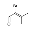 2-bromo-3-methylbut-2-enal Structure