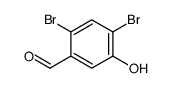 2,4-二溴-5-羟基苯甲醛结构式